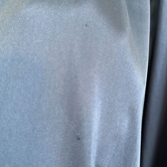 Vtg 60s/70s Shadowline navy blue & red nylon robe & nightgown set/embroidered - Picture 9 of 10